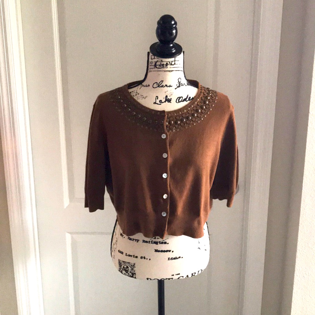 Ruby Rd. Cropped Sweater.